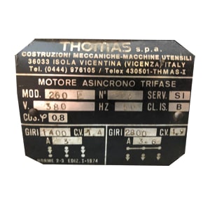 Sierra cinta Thomas 260 de ocasión - Suministros ATI